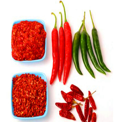 Suhu kamar Dingin cabe merah panjang 100g dengan bahan-bahan cabe