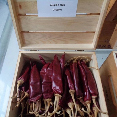 Lembut Dan Kulit Guajillo Chili Peppers 10-15cm Red Paprika 25KG