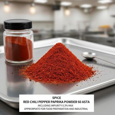 Bubuk paprika cabai kering bebas gluten, rempah halus alami yang sempurna untuk meningkatkan rasa dan warna pada produk makanan