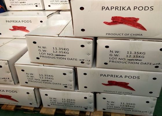 Dehydrate Sweet Paprika Pepper Polong Cabai Merah Kering Tanpa Iradiasi 140 Atsa