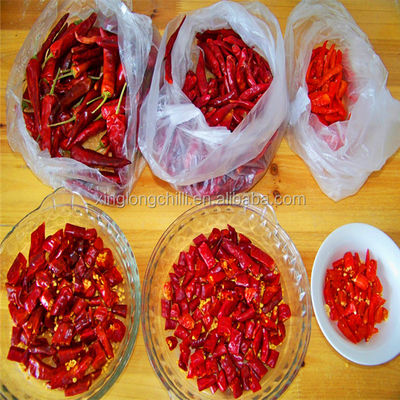 Cabai Merah Tianjin yang Lezat Barbekyu Chili De Arbol Peppers Kering