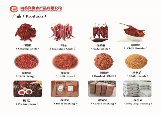 Tianjin Cabai Merah Kering Utuh Kacang Chili Merah Kering Tanpa Biji Anhidrat