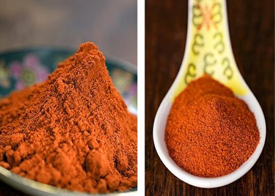 Tekstur halus Red Chili Pepper Powder Dengan Pengiriman Gratis Penyimpanan Tempat Dingin