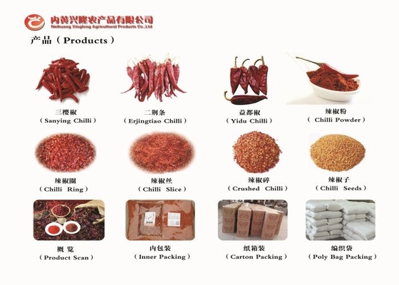 Organik Yidu Chili Red Pepper Beijinghong Jinta Chilli FDA HACCP KOSHER SERTIFIKAT BRC