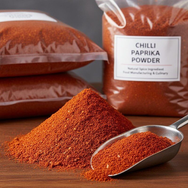 Bubuk paprika cabai kering bebas gluten, rempah halus alami yang sempurna untuk meningkatkan rasa dan warna pada produk makanan